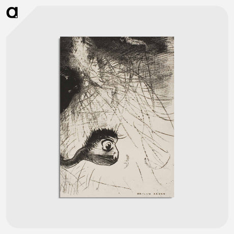 アートポストカード-St. Anthony: "Somewhere There Must Be Primordial Shapes Whose Bodies Are Only Images" - オディロン ルドン Postcard.
