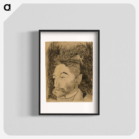 アートポスター-Portrait of Stéphane Mallarmé - ポール ゴーギャン Poster.