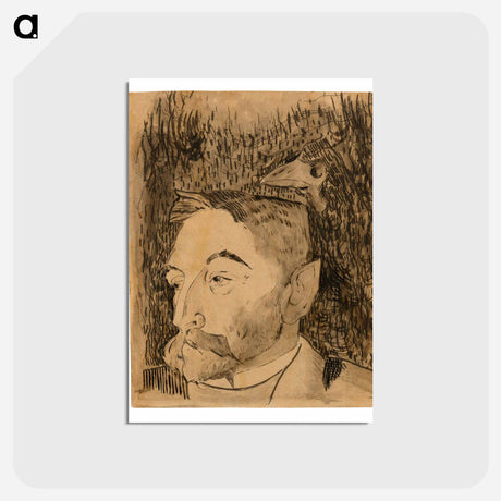 アートポストカード-Portrait of Stéphane Mallarmé - ポール ゴーギャン Postcard.