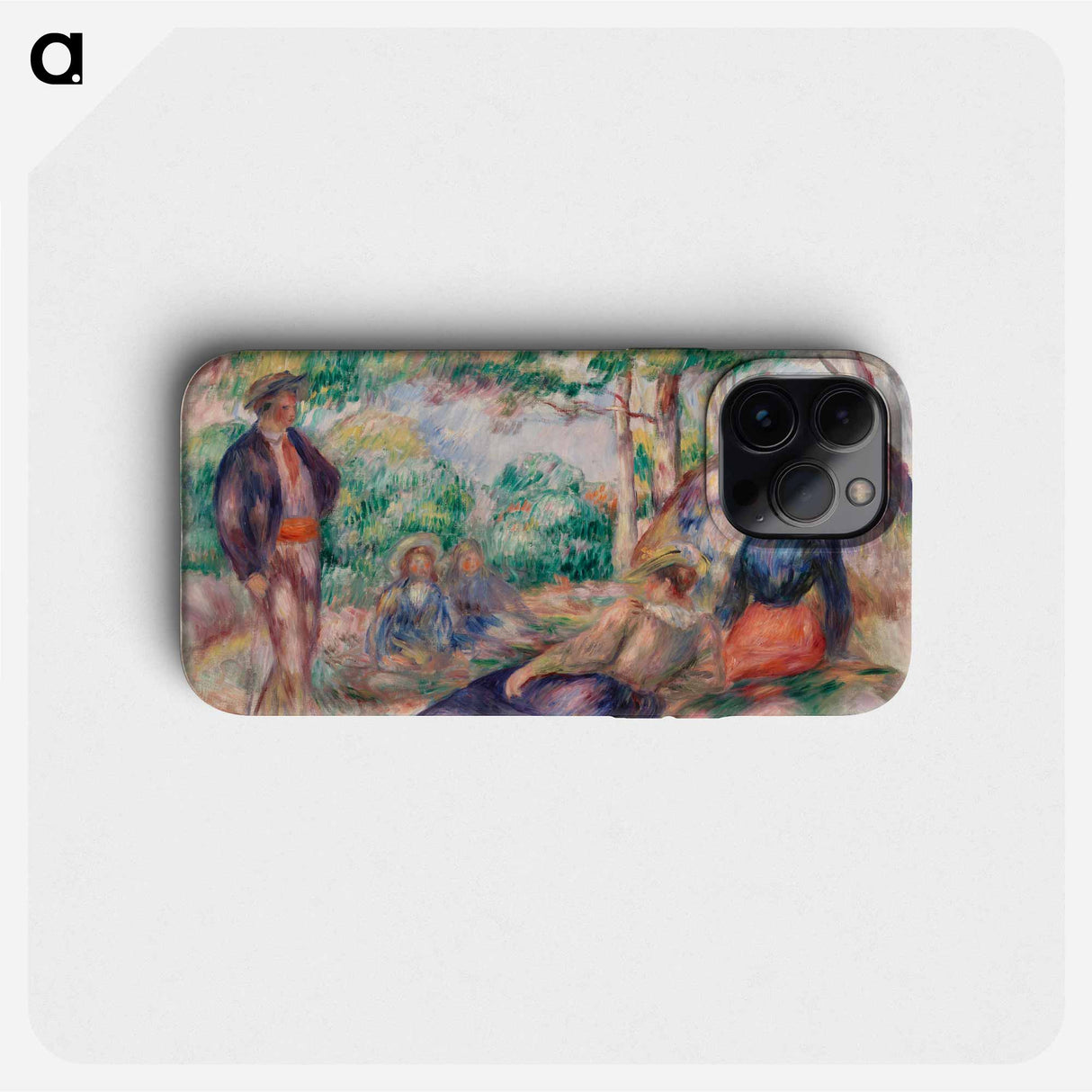 Resting in the Grass - Pierre Auguste Renoir Phone Case.