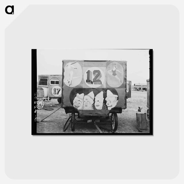 アートポストカード-Circus Wagons of Alger
 - ラッセル リー Postcard.