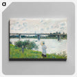 アートパネル-The Promenade with the Railroad Bridge, Argenteuil
 - セントルイス美術館 Canvas.