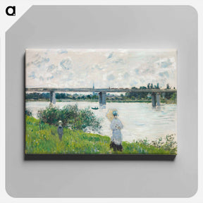 アートパネル-The Promenade with the Railroad Bridge, Argenteuil
 - セントルイス美術館 Canvas.