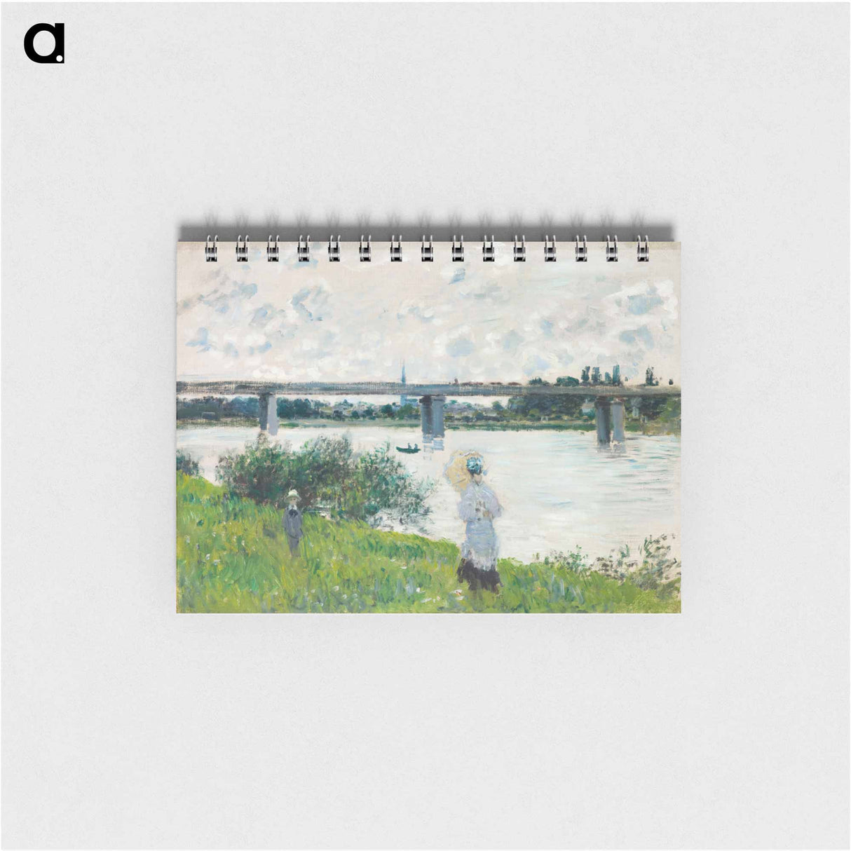 アートメモ帳-The Promenade with the Railroad Bridge, Argenteuil
 - セントルイス美術館 Memo.