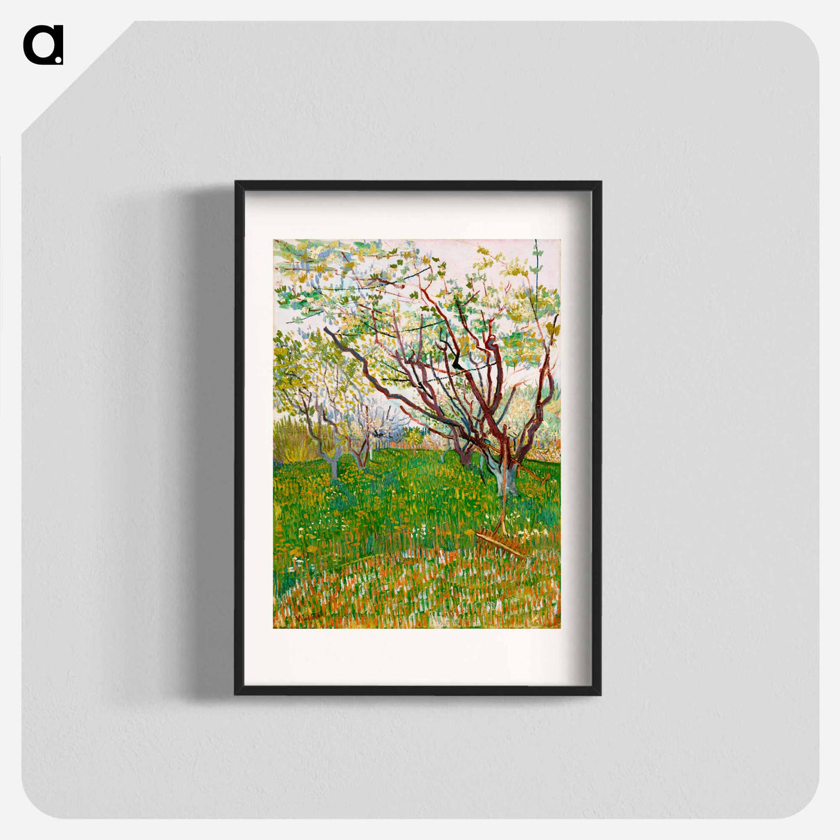 The Flowering Orchard - Vincent van Gogh Poster.