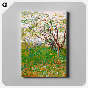 アートパネル-The Flowering Orchard - フィンセント ファン ゴッホ Canvas.