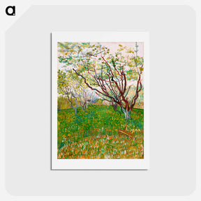 アートポストカード-The Flowering Orchard - フィンセント ファン ゴッホ Postcard.