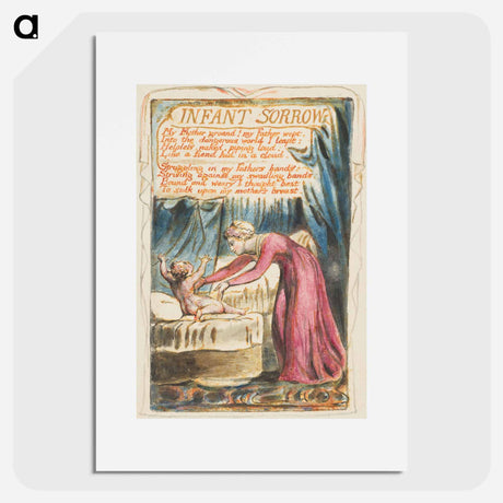 アートポスター-Songs of Innocence and of Experience: Infant Sorrow - ウィリアム ブレイク Poster.