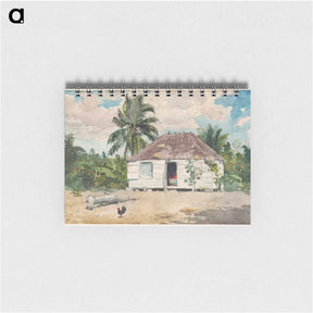 アートメモ帳-Native hut at Nassau - ウィンスロー ホーマー Memo.