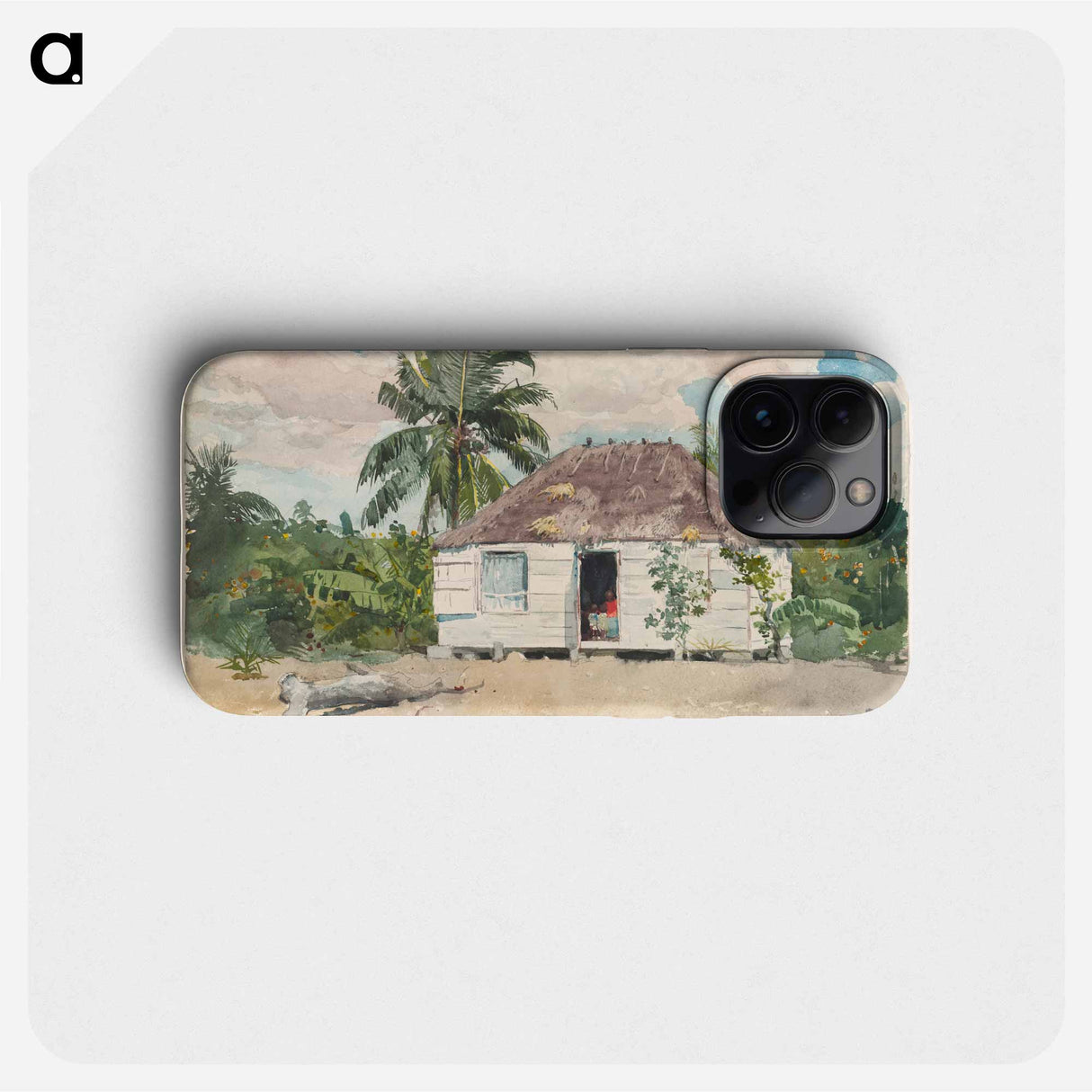 Native hut at Nassau - Winslow Homer Phone Case.