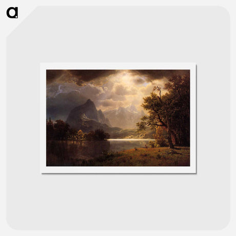 アートポストカード-Estes Park, Colorado - アルバート ビアスタット Postcard.