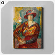 アートパネル-Woman in Red Blouse with Tulips
 - バーンズ・コレクション Canvas.