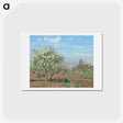アートポストカード-Orchard in Bloom, Louveciennes - カミーユ ピサロ Postcard.