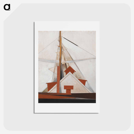 アートポストカード-Masts - チャールズ デムス Postcard.