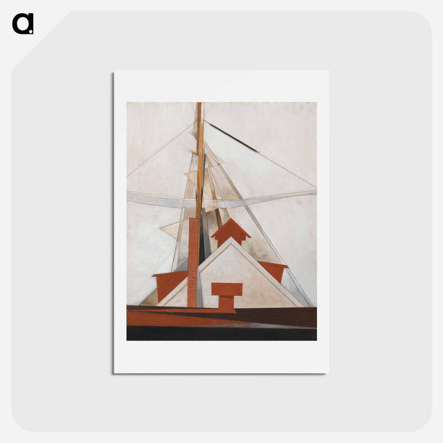 アートポストカード-Masts - チャールズ デムス Postcard.