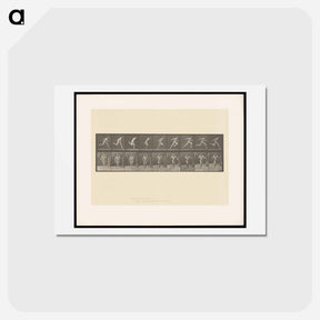 アートポストカード-Naked Man Running
 - エドワード マイブリッジ Postcard.