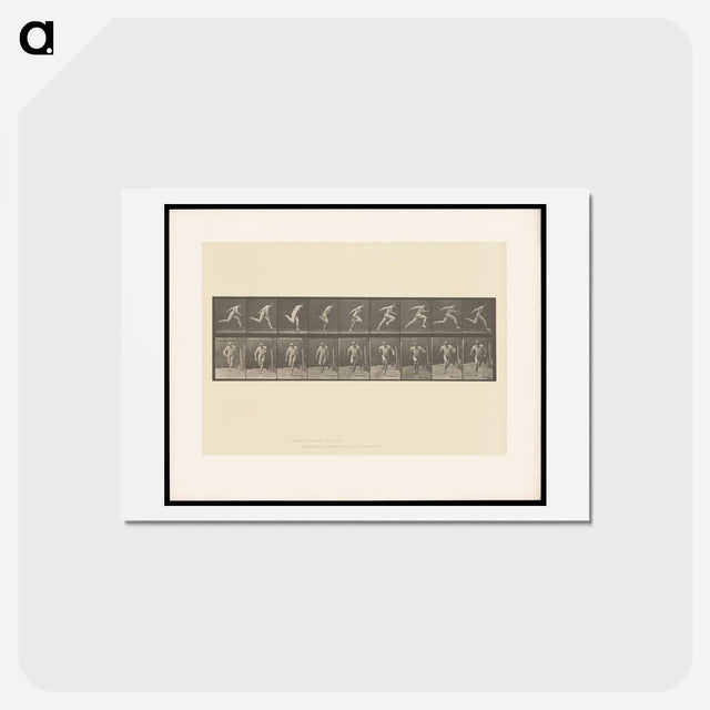 アートポストカード-Naked Man Running
 - エドワード マイブリッジ Postcard.