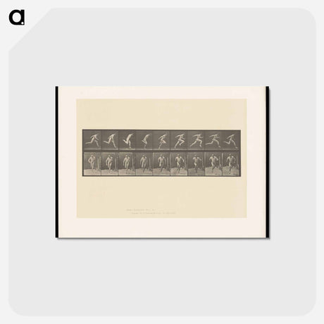アートポストカード-Naked Man Running
 - エドワード マイブリッジ Postcard.