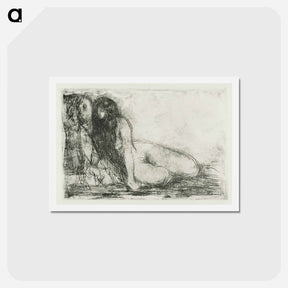 アートポストカード-Secret - エドヴァルド ムンク Postcard.