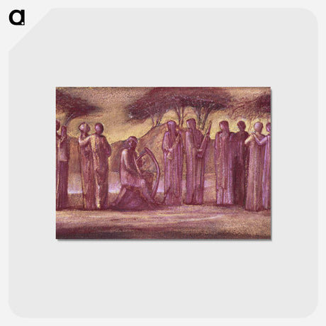 アートポストカード-Parnassus - エドワード バーン ジョーンズ Postcard.