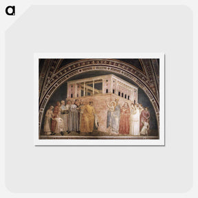 アートポストカード-St. Francis Renouncing his Worldly Goods - ジョット ディ ボンドーネ Postcard.