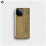 Catalog of the 1st exhibition of the Secession - Gustav Klimt Phone Case.