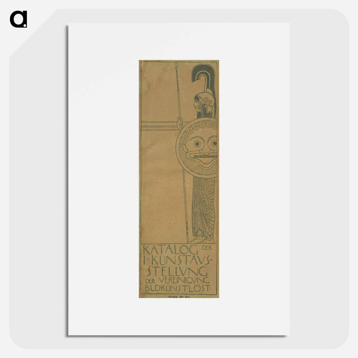 アートポスター-Catalog of the 1st exhibition of the Secession - グスタフ クリムト Poster.