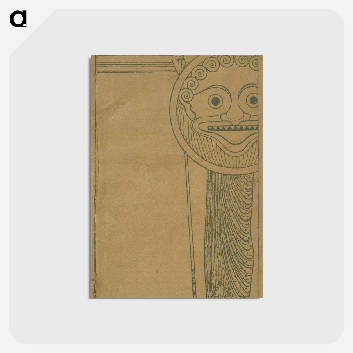 アートポストカード-Catalog of the 1st exhibition of the Secession - グスタフ クリムト Postcard.