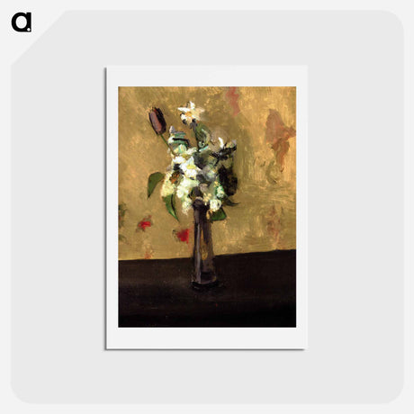 アートポストカード-Bouquet of Flowers in a Crystal Vase - アンリ マティス Postcard.