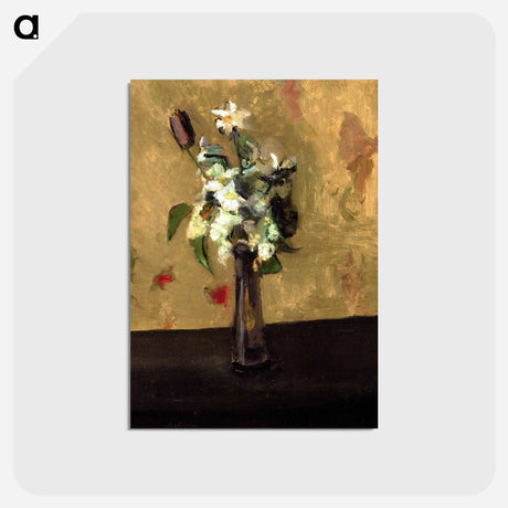 アートポストカード-Bouquet of Flowers in a Crystal Vase - アンリ マティス Postcard.