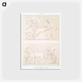 アートポストカード-Fragments of Bas-Reliefs
 - エジプト美術史 Postcard.