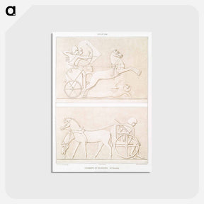 アートポストカード-Fragments of Bas-Reliefs
 - エジプト美術史 Postcard.