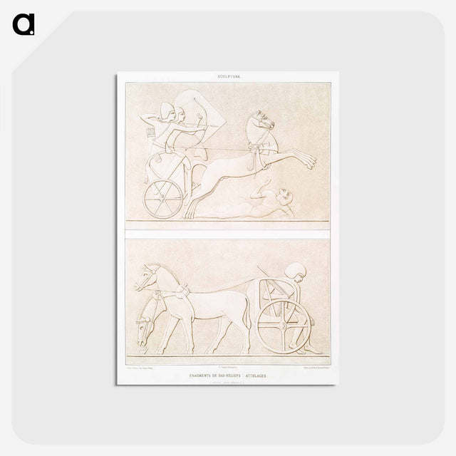 アートポストカード-Fragments of Bas-Reliefs
 - エジプト美術史 Postcard.