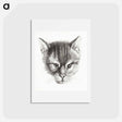 アートポストカード-Sketch of a cat - ジャン ベルナール Postcard.