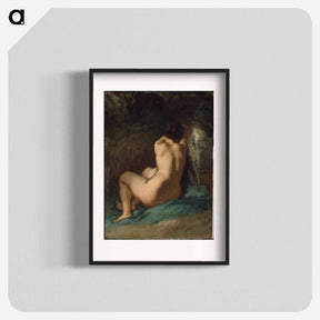 アートポスター-Seated Nude - ジャン フランソワ ミレー Poster.