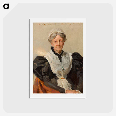 アートポストカード-Mary Eliza Mead by John Singer Sargent - ジョン シンガー サージェント Postcard.