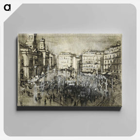 アートパネル-The Puerta del Sol, Madrid
 - ジョセフ ペネル Canvas.