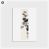 アートポストカード-Morning glories - 神坂 雪佳 Postcard.