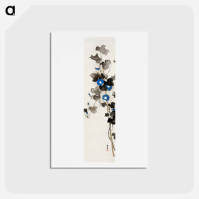 アートポストカード-Morning glories - 神坂 雪佳 Postcard.