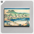 アートパネル-Togetsu Bridge at Arashiyama in Yamashiro - 葛飾 北斎 Canvas.