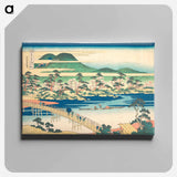 アートパネル-Togetsu Bridge at Arashiyama in Yamashiro - 葛飾 北斎 Canvas.
