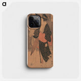 Couple in an Evening Shower - 喜多川 歌麿 Phone Case.