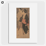 アートポスター-Couple in an Evening Shower - 喜多川 歌麿 Poster.