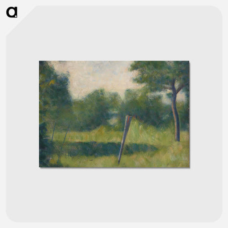 アートポストカード-Paysage au piquet
 - バーゼル美術館 Postcard.