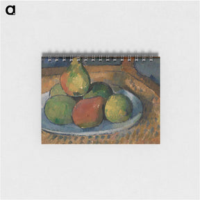 アートメモ帳-Plate of Fruit on a Chair - ポール セザンヌ Memo.