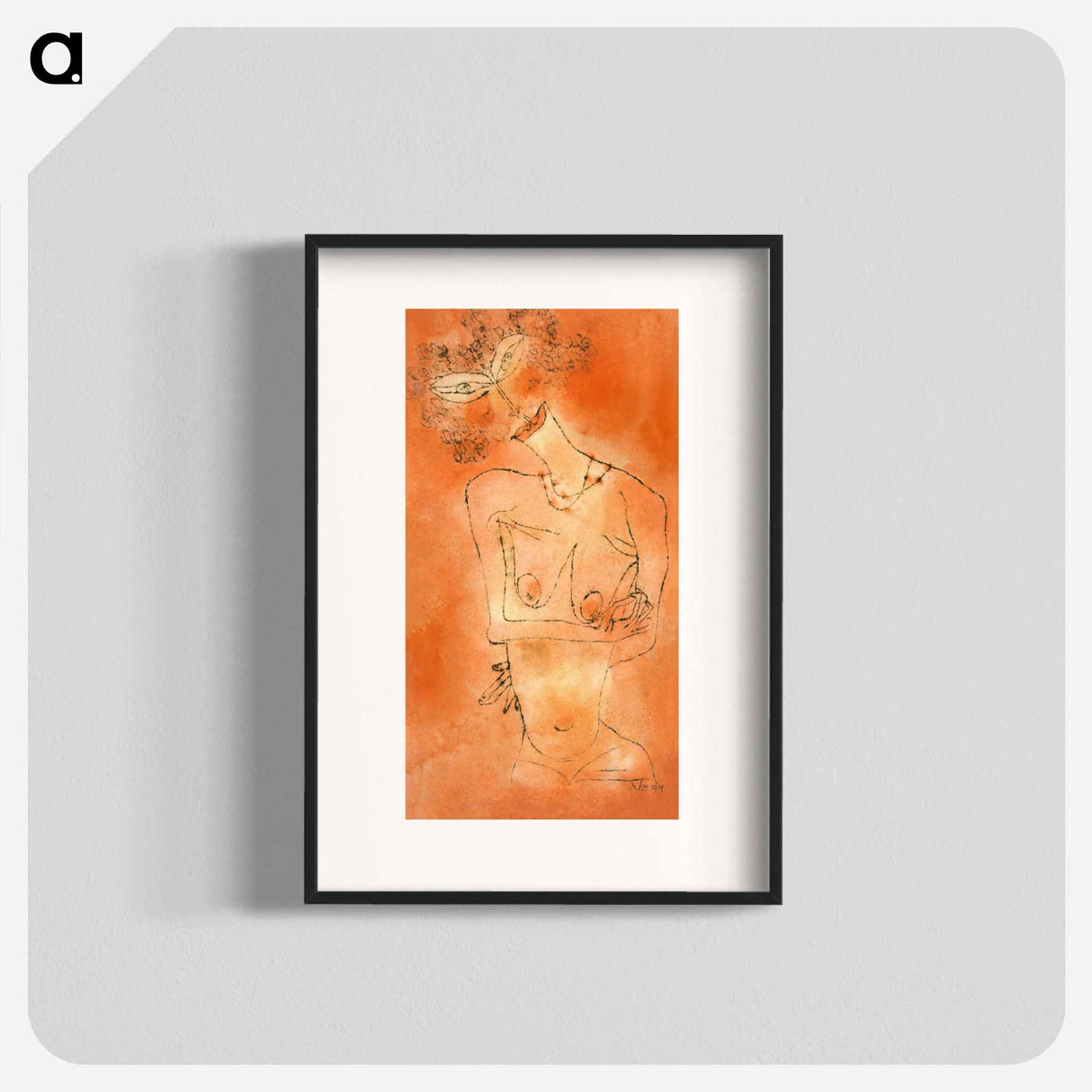 Lady Inclining Her Head
 - パウル クレー Poster.