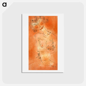 アートポストカード-Lady Inclining Her Head
 - パウル クレー Postcard.