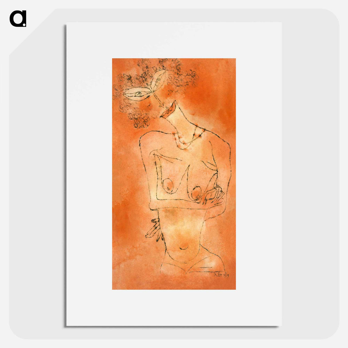 Lady Inclining Her Head
 - パウル クレー Poster.