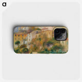 Houses on a Hill - Pierre Auguste Renoir Phone Case.