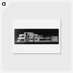 アートポストカード-Model of mansion - テオ ファン ドゥースブルフ Postcard.